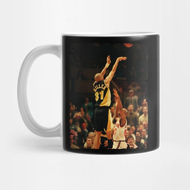 Reggie Miller - Vintage Design Of Basketball by JULIAN AKBAR PROJECT